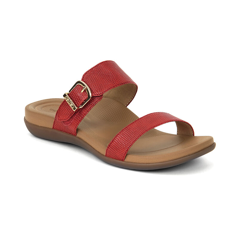 Aetrex Womens Mimi Water-Friendly Sandals Red - lEyzXCA2j